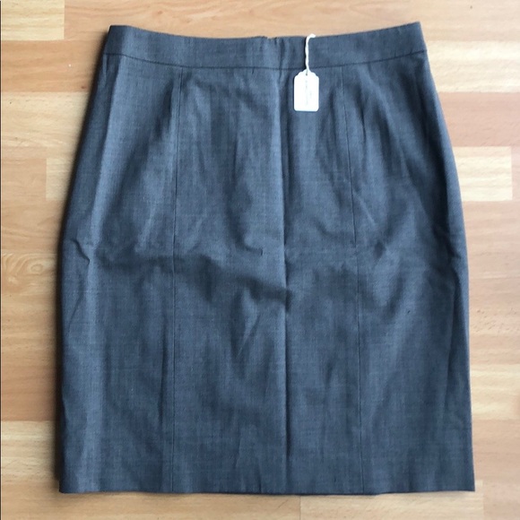 NWT Club Monaco Italian Wool Skirt in Grey - Picture 1 of 6
